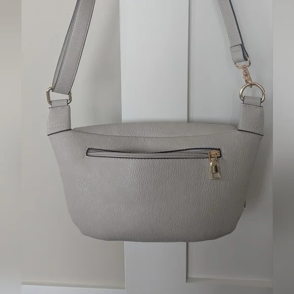 Sidekick-Poppy & Peonies Gray Crossbody Bag - Picture 2 of 8